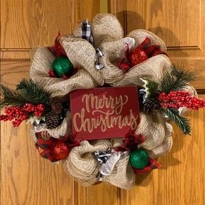 Beautiful Handmade Burlap Wreath